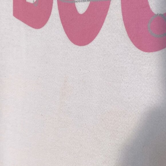 Vintage Boca White Pink Logo Crew Neck Sweatshirt M - Picture 6 of 13